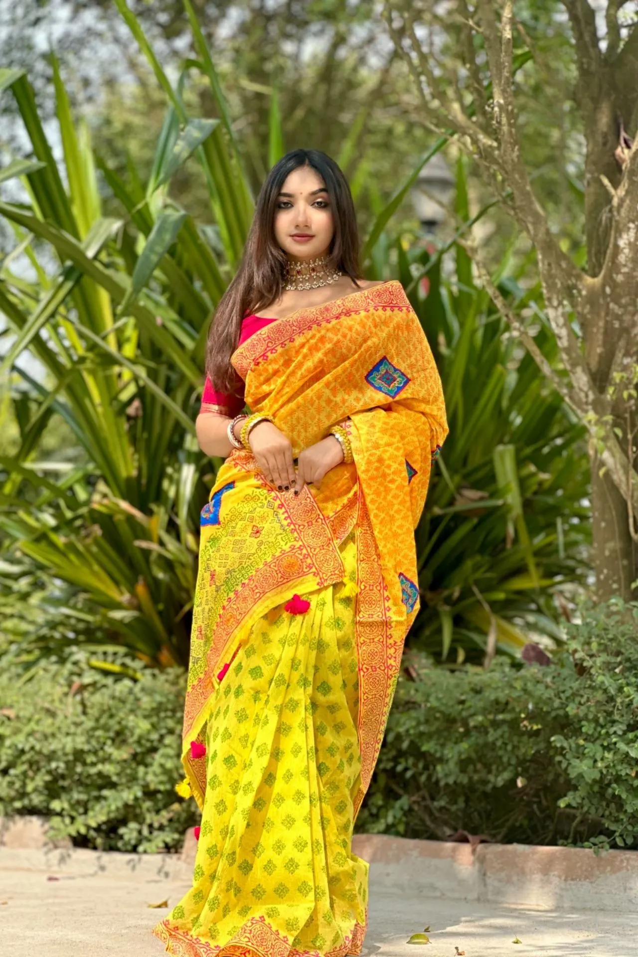 applique-work-block-print-saree-abs-07