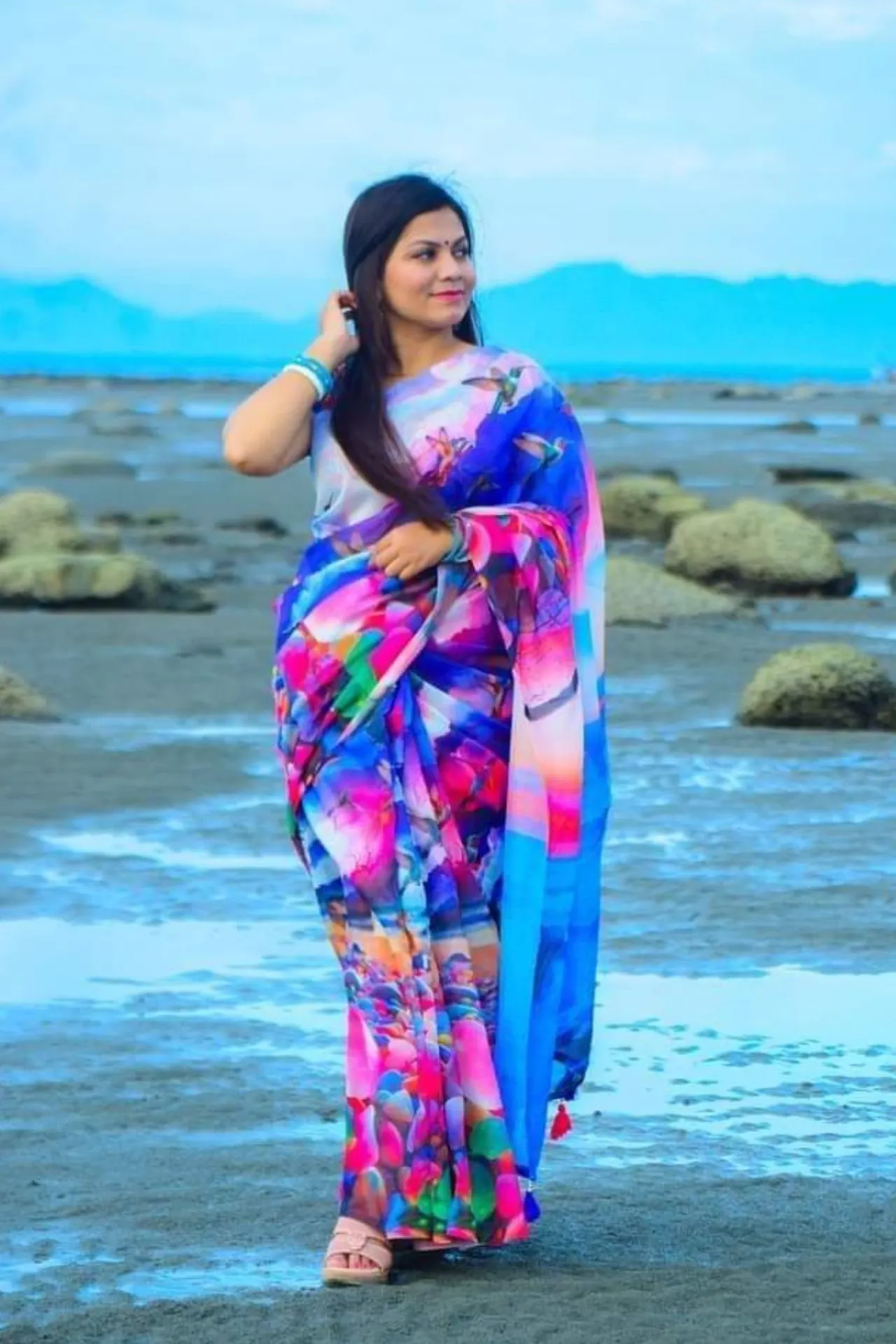 chanderi-silk-digital-print-saree-cds-15